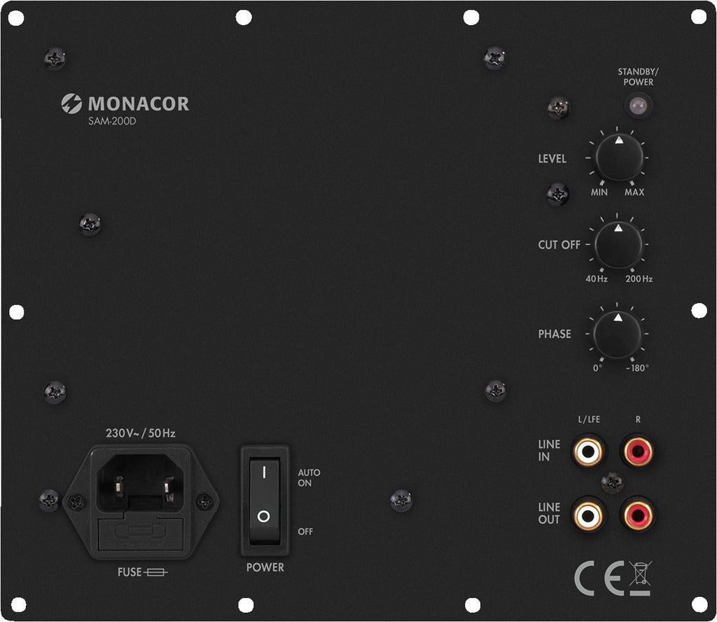 MONACOR SAM-200D Active Subwoofer Digital Amplifier Module