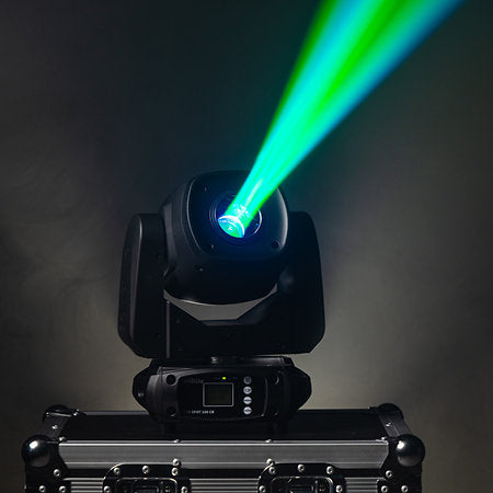 EVOLITE EVOSPOT100-CRSET 2-Pack Spot Moving Head delivered in a flight case.