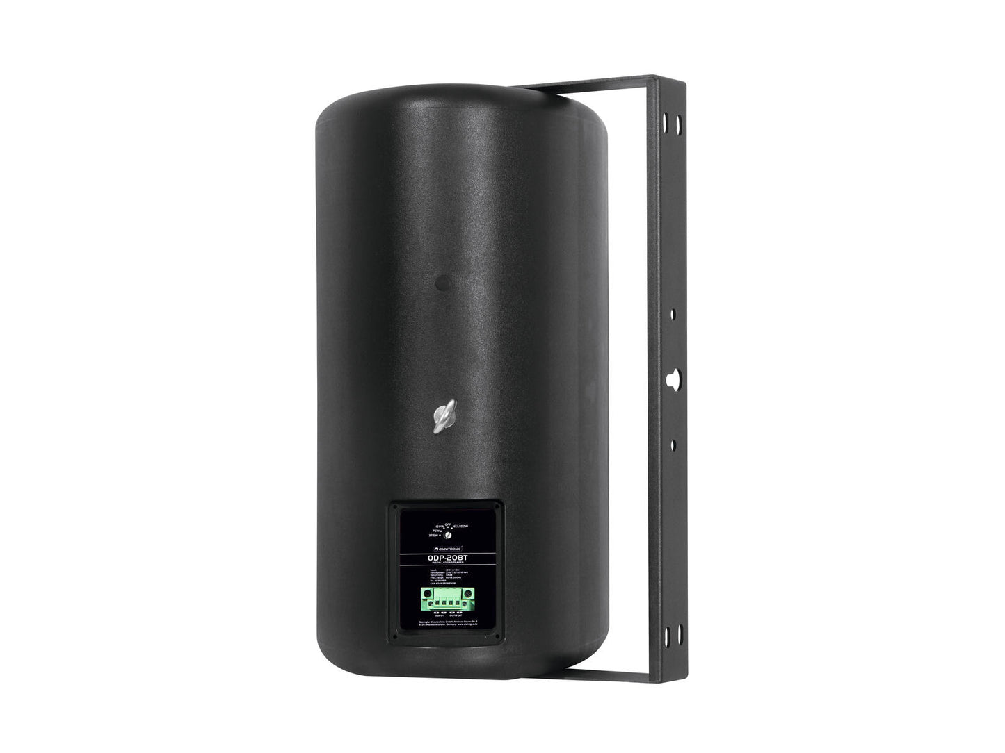 OMNITRONIC ODP-208TB Weather-proof 8" wall speaker with mount 100V & 16Ω 150W Black