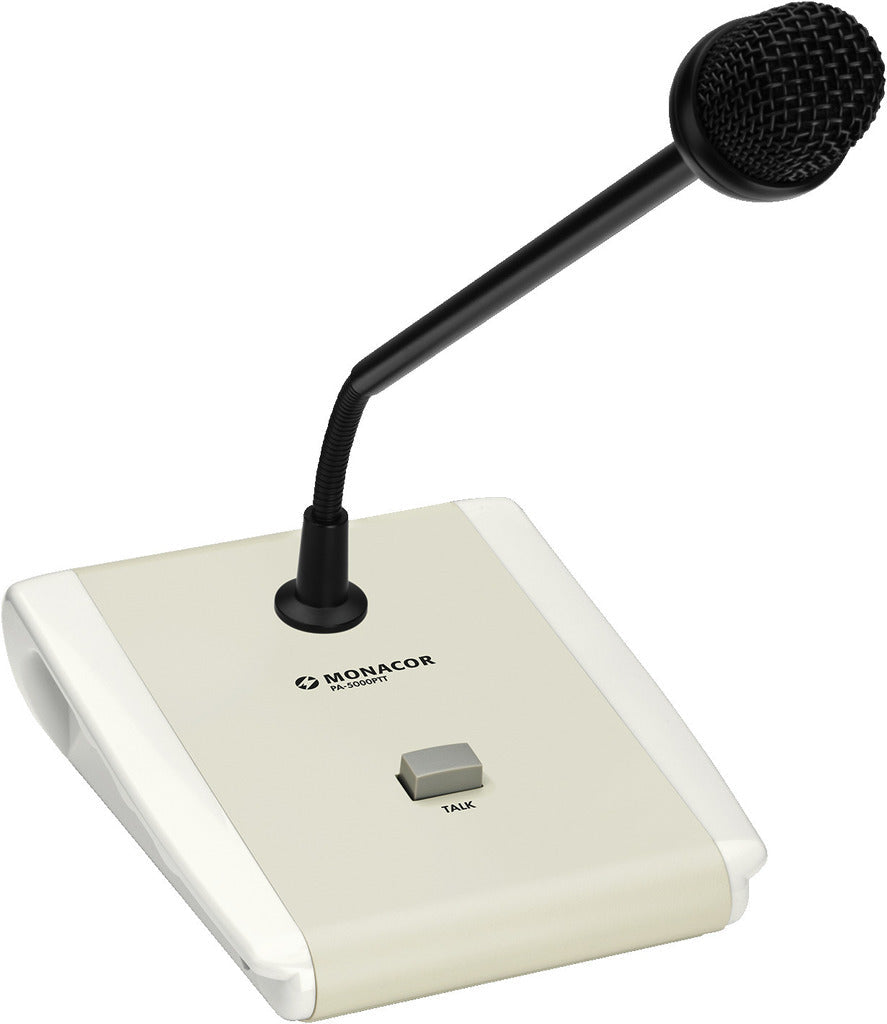 MONACOR PA-5000PTT PA desktop microphone (push-to-talk)
