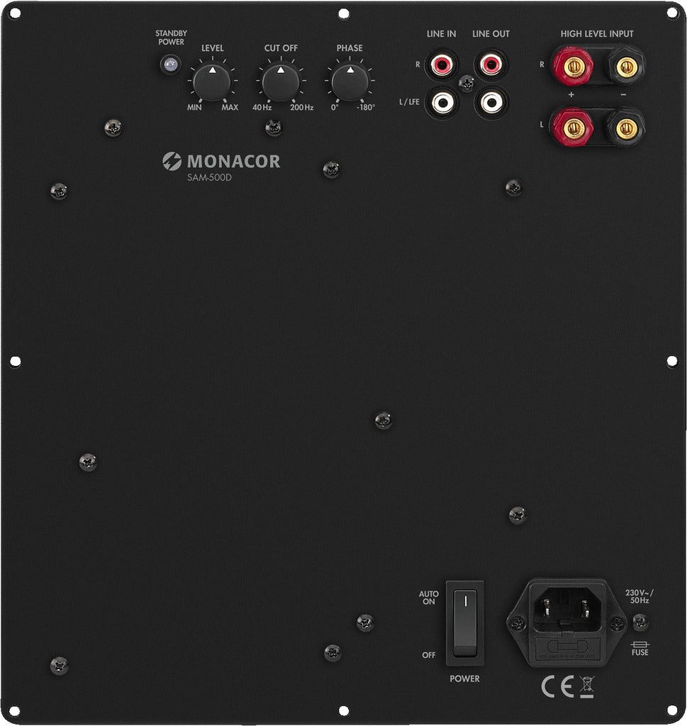 MONACOR SAM-500D Active Subwoofer Digital Amplifier Module 700W