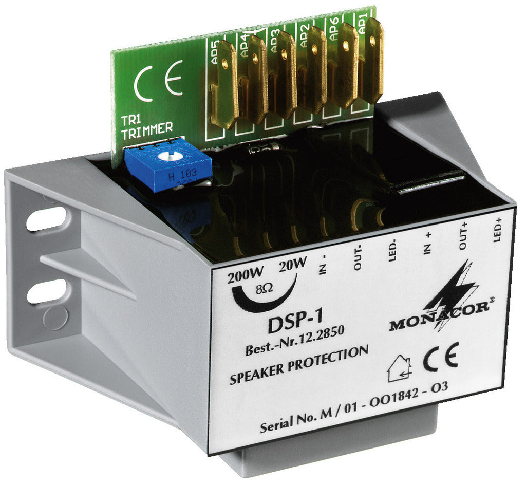 MONACOR DSP-1 Mono Speaker Protection Module Power 20W-200W