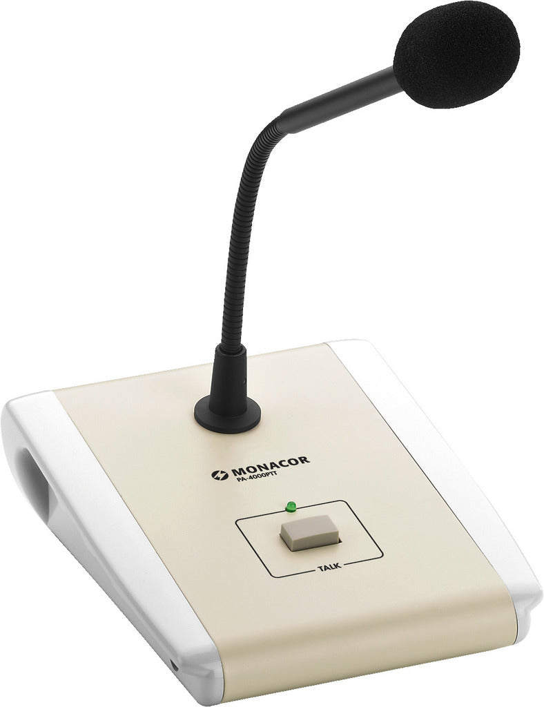 MONACOR PA-4000PTT PA desktop microphone (push-to-talk)