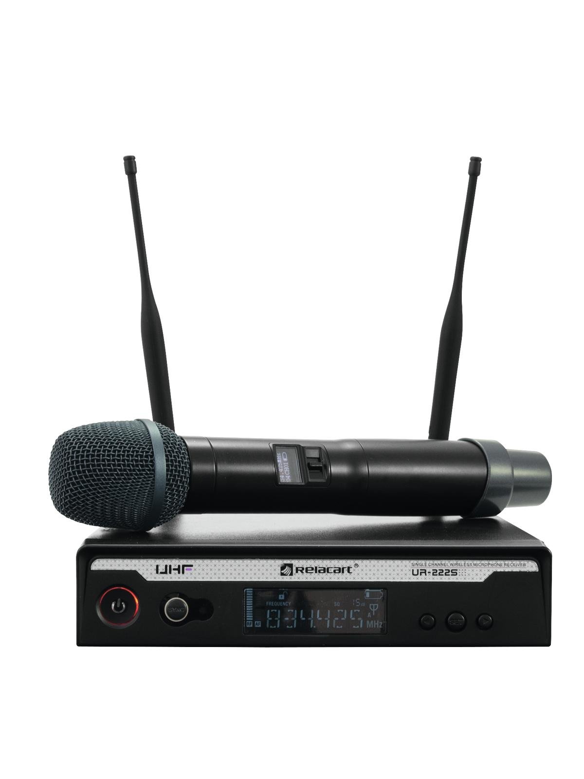 OMNITRONIC UR-222S RELACART Diversity wireless microphone system, 823-832 MHz + 863-865 MHz