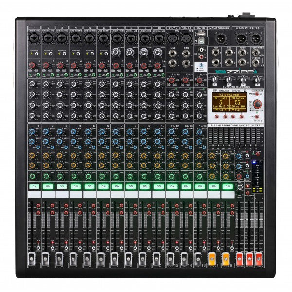 ZZIPP ZZMXPRO16 PROFESSIONAL Mixer with DSP multieffects and Bluetooth.