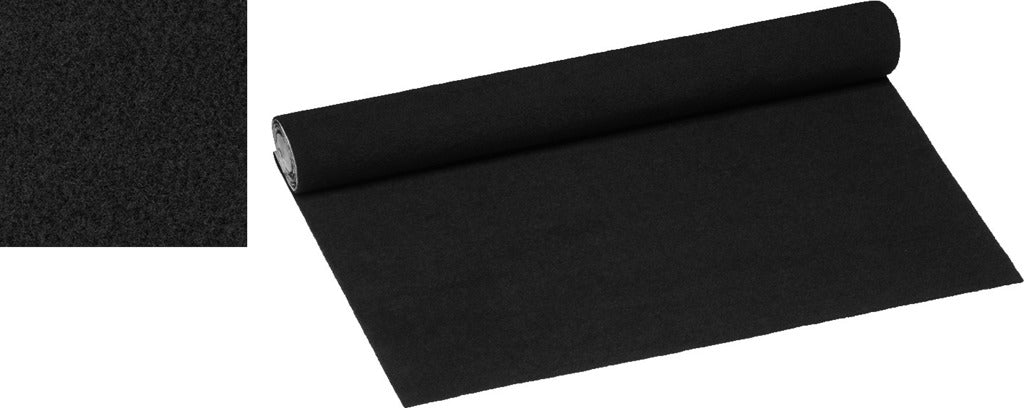 MONACOR CC-140V/SW Self-adhesive Black Velour Fleece Cabinet Cover