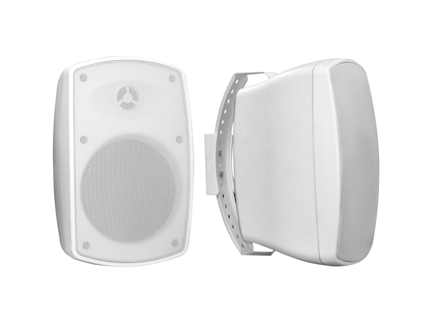 OMNITRONIC OD-4W 4" Weather-proof speaker pair with mount 30W 8? White