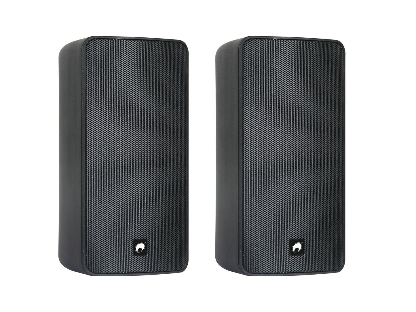 OMNITRONIC ODP-206TB 2 weatherproof 6" wall speakers with mount 100v & 16? 80W Black