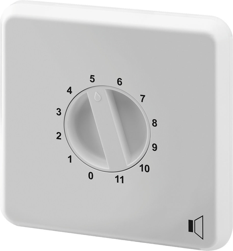 MONACOR ATT-212H/WS 12w Wall-mounted PA Attenuator with Recessed Control