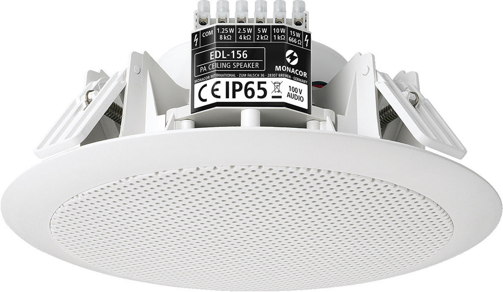 MONACOR EDL-156 Weatherproof PA ceiling speakers