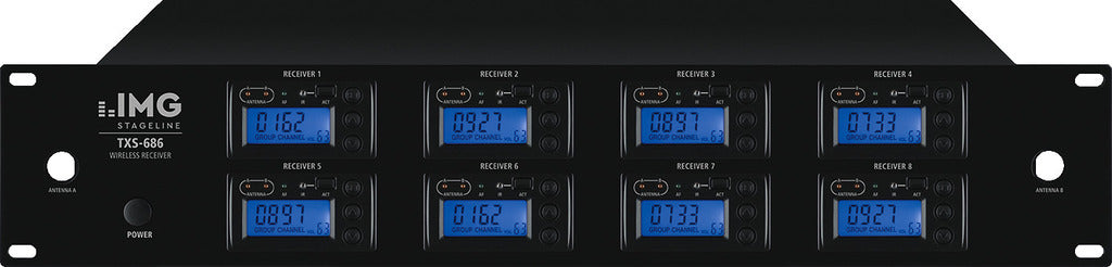 IMG STAGELINE TXS-686 UHF 8-way Wireless Microphone Receiver