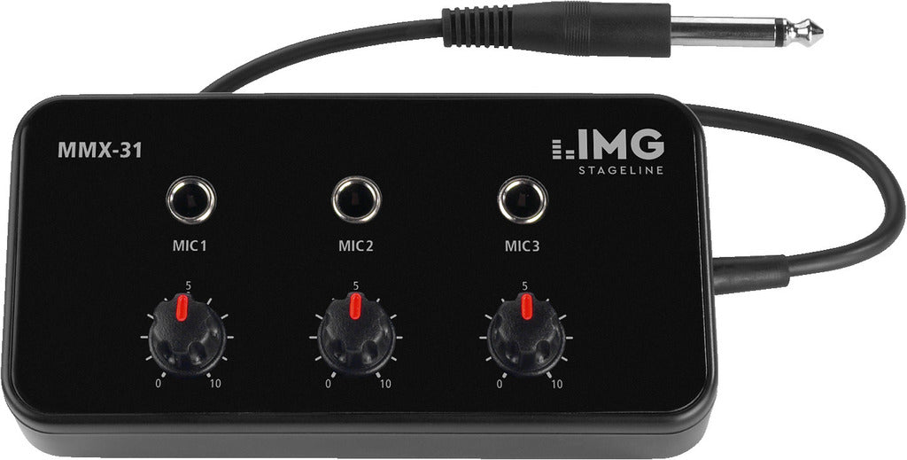 IMG STAGELINE MMX-31 3 Channel Microphone Mixer