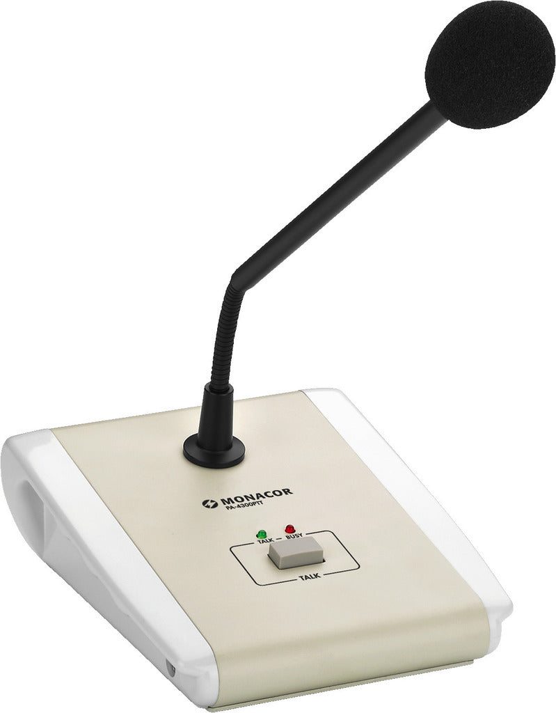 MONACOR PA-4300PTT PA desktop microphone (push-to-talk)