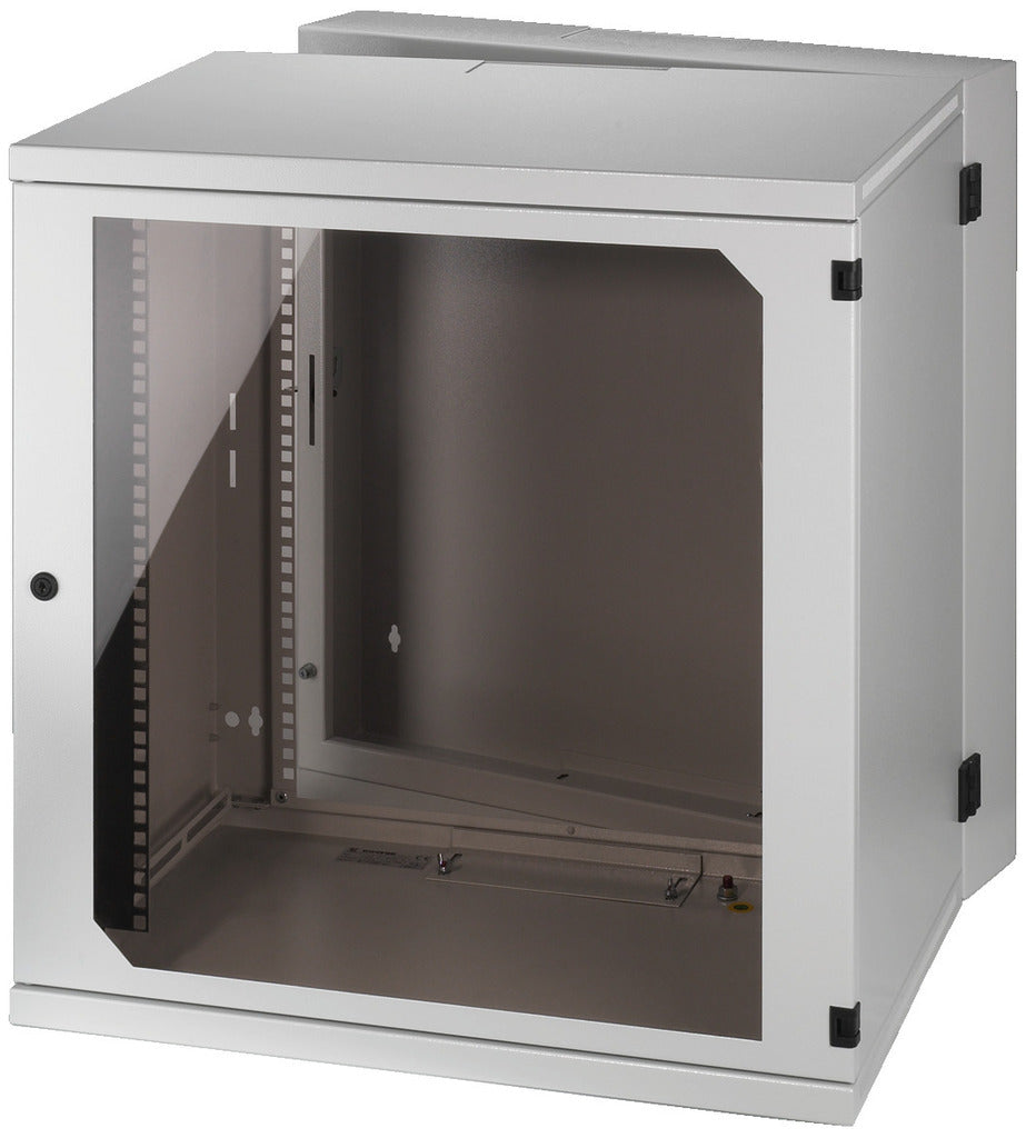 MONACOR RACK-12WP Wall-mounted housing, 12 RS, for 482 mm (19") devices