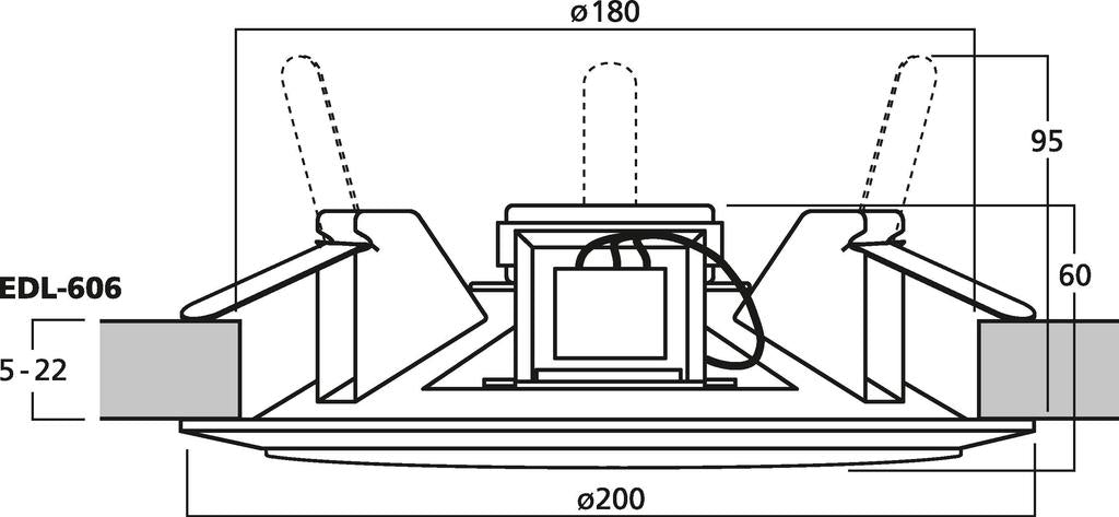 MONACOR EDL-606 PA ceiling speaker
