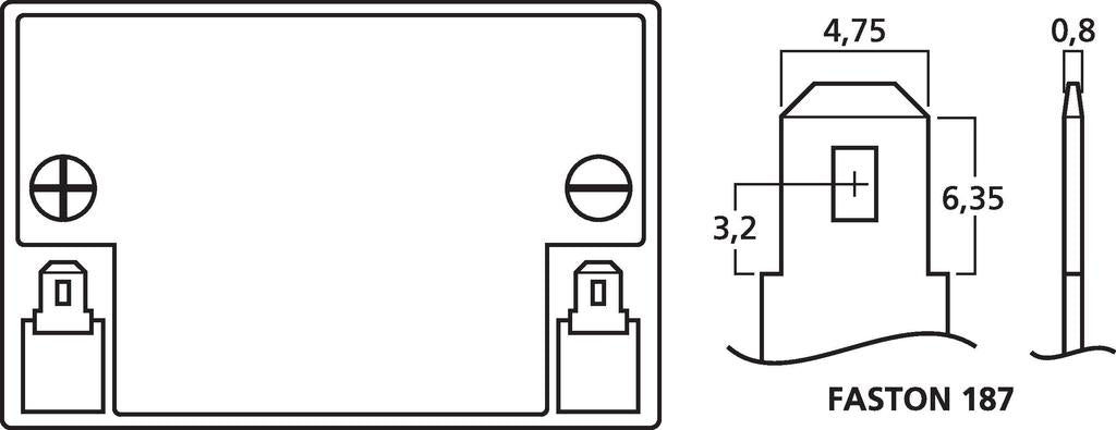 MONACOR TXA-1015ACCU Replacement Rechargeable Lead Battery 12V