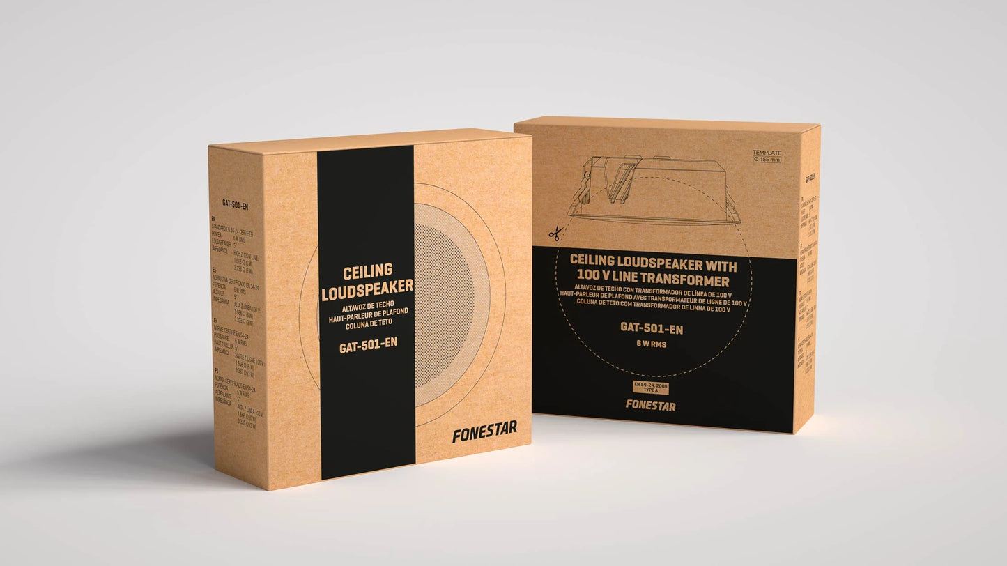 FONESTAR GAT-501 5" 100V 6W RMS Ceiling Speaker