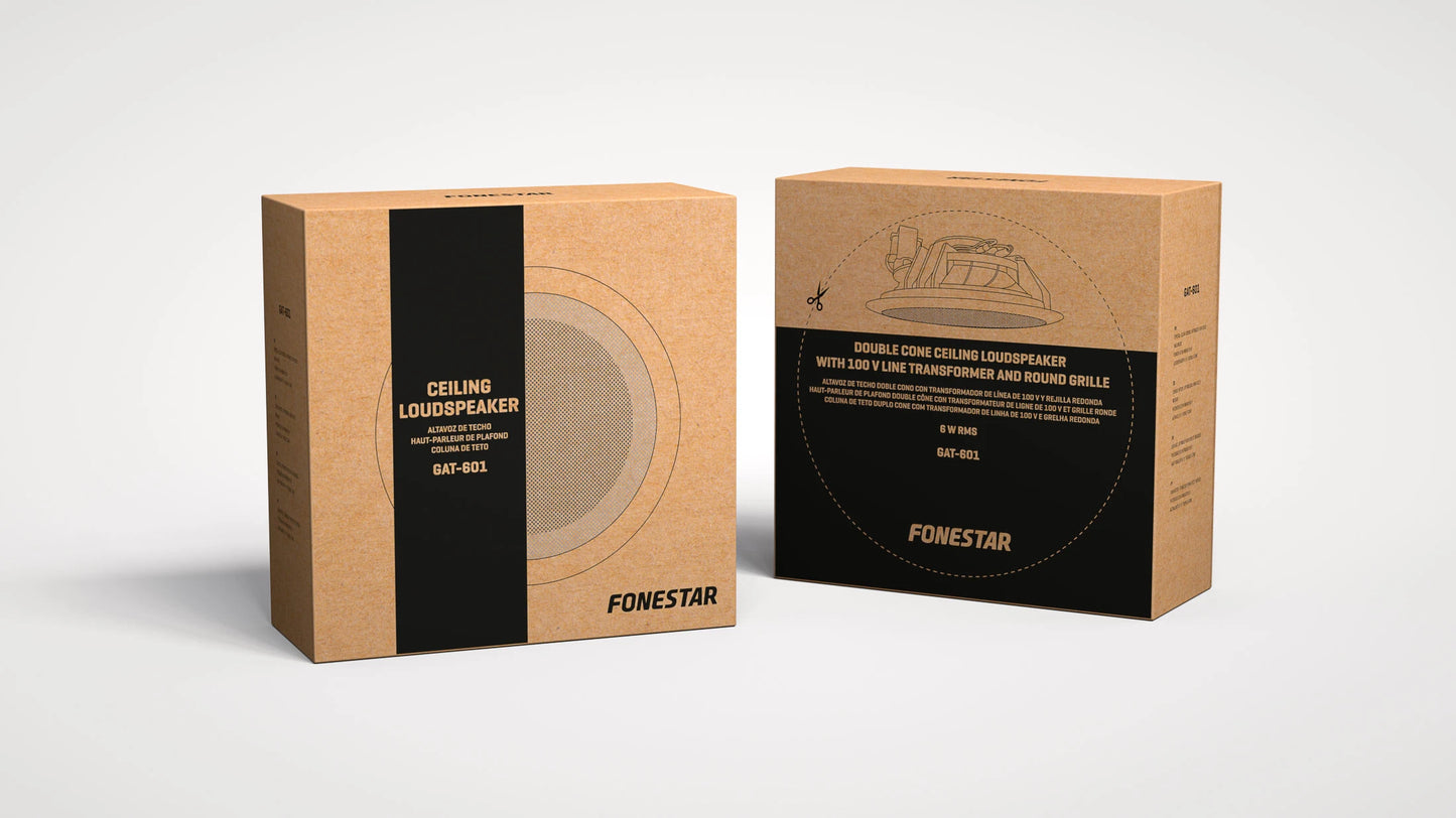 FONESTAR GAT-601 6.5" 100V 6W RMS Ceiling Speaker