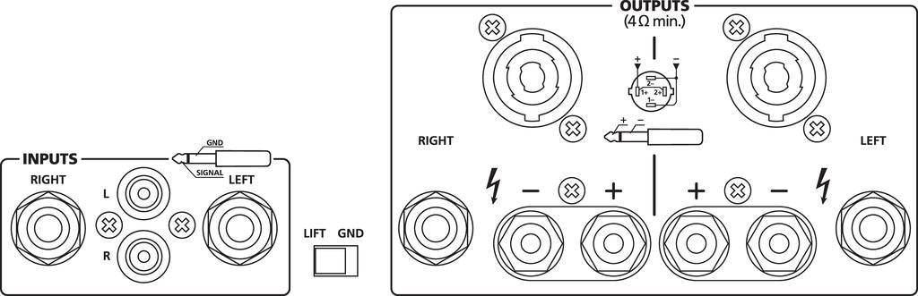 IMG STAGELINE STA-500 Stereo PA Amplifier 600W