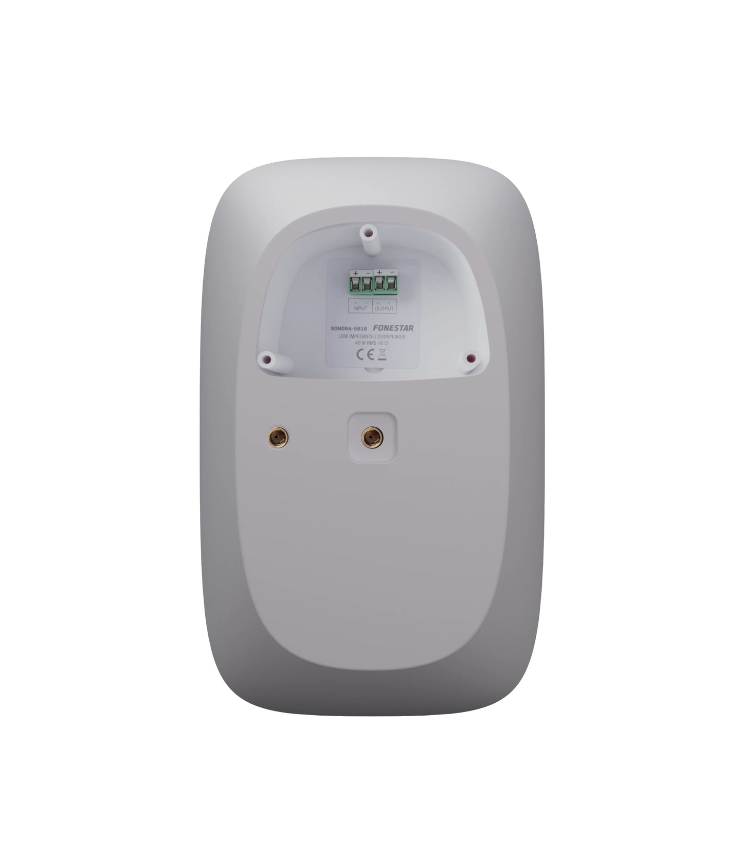 FONESTAR SONORA-5B16 5'' surface speaker. 40 W RMS@16Ω. IP-66 protection and salt fog. Adjustable fixing mount. Steel safety cable.