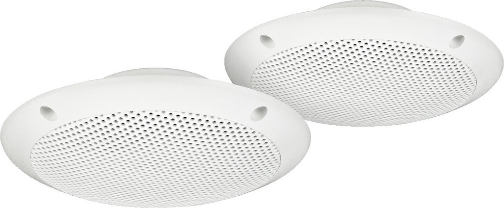 MONACOR SPE-15F/WS Pair of weatherproof flush-mount PA speakers, 15 W