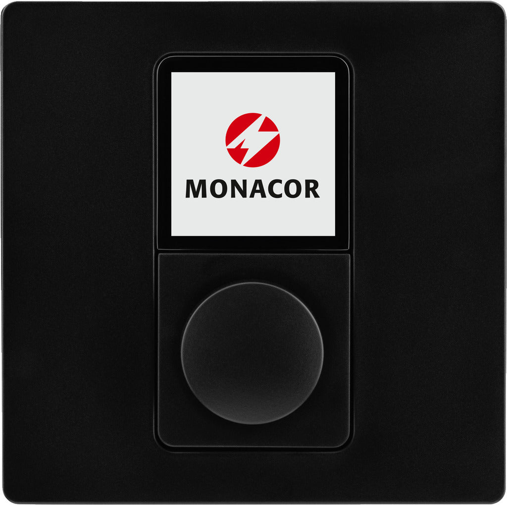 MONACOR WP-1/BK Wall module for controlling 4-zone matrix mixing amplifier PA-4125DX
