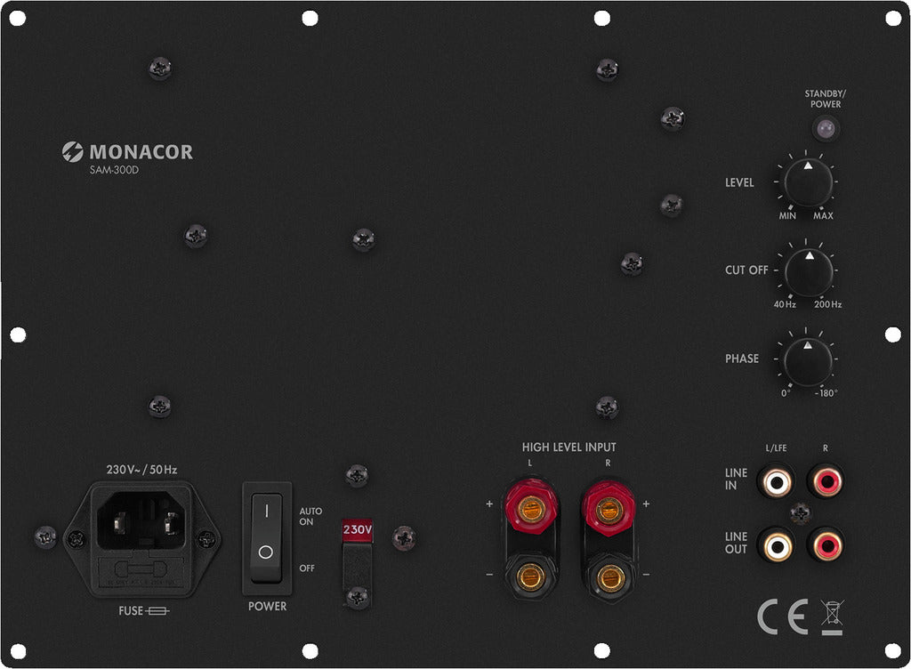 MONACOR SAM-300D Active Subwoofer Digital Amplifier Module 420W