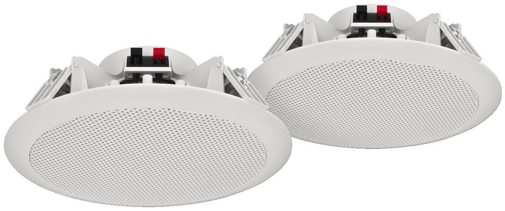 MONACOR SPE-284/WS Pair of weatherproof PA ceiling speakers, heat-resistant up to 100 °C