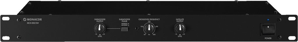 MONACOR MCX-200/SW Electronic stereo crossover network