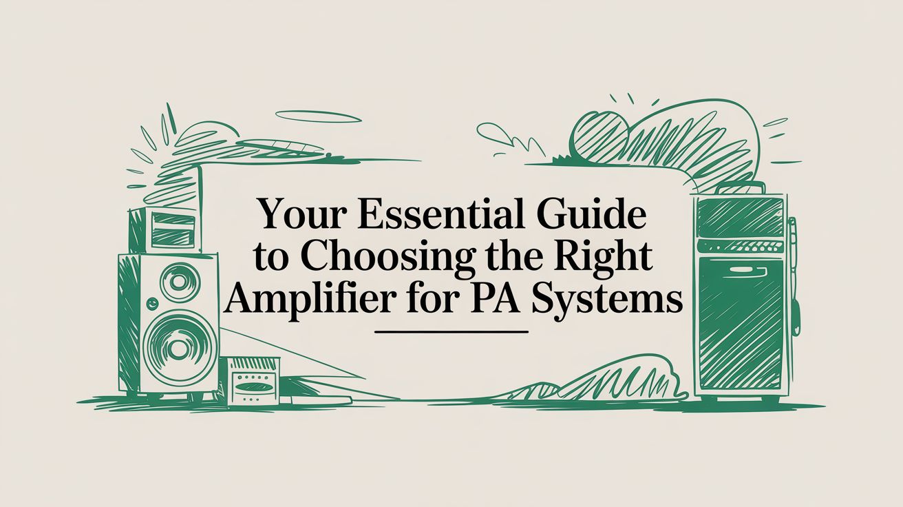Your Essential Guide to Choosing the Right Amplifier for PA Systems