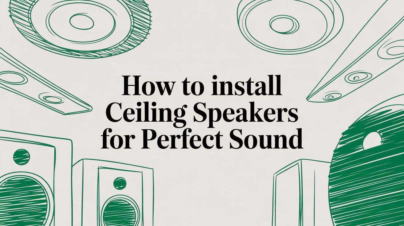 How to Install Ceiling Speakers for Perfect Sound
