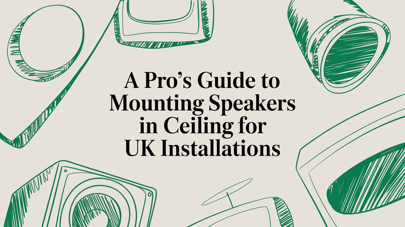 A Pro's Guide to Mounting Speakers In Ceiling for UK Installations