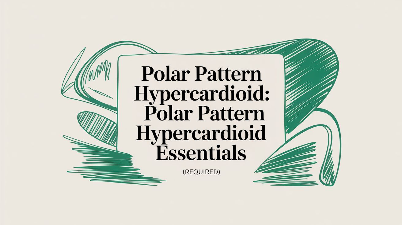 Polar Pattern Hypercardioid: polar pattern hypercardioid Essentials ...