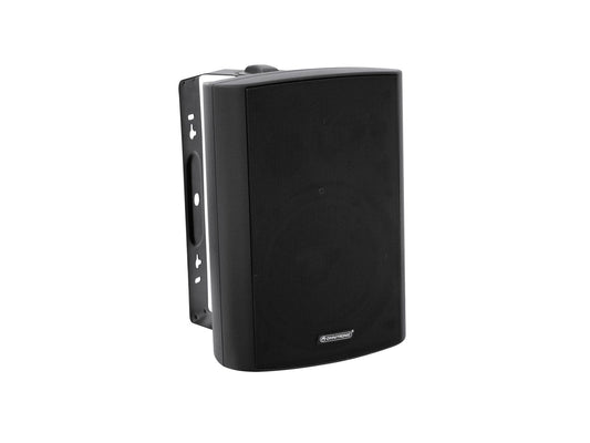 OMNITRONIC WPS-6S 2-way speaker with mount 40W 100V with high-quality components for hifi sound Black