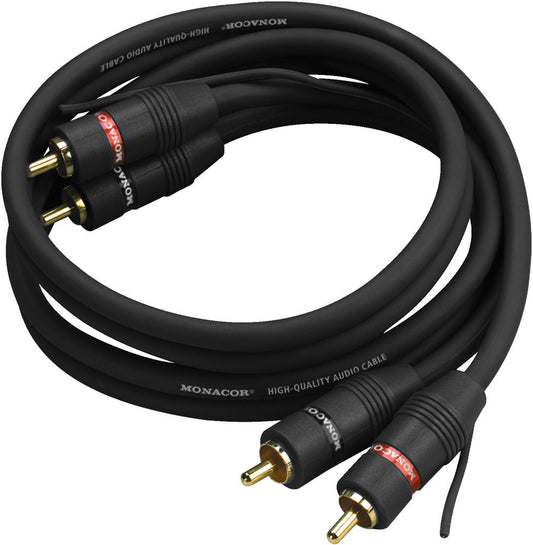 MONACOR AC-500/SW Stereo Audio Cable 5m RCA to RCA
