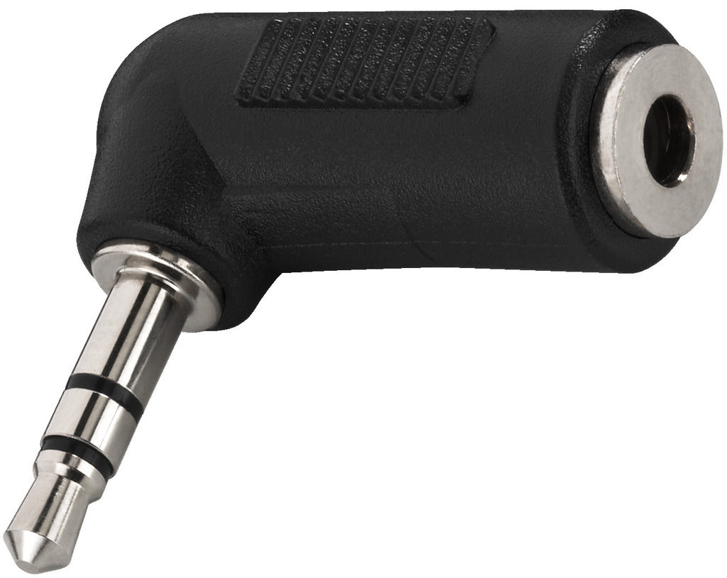 MONACOR NTA-335A Adaptor 3.5mm stereo plug to 3.5mm stereo jack right angle