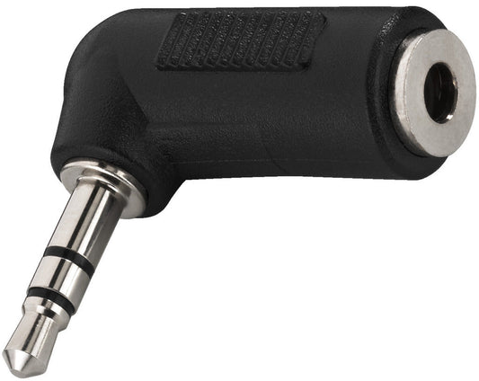 MONACOR NTA-335A Adaptor 3.5mm stereo plug to 3.5mm stereo jack right angle