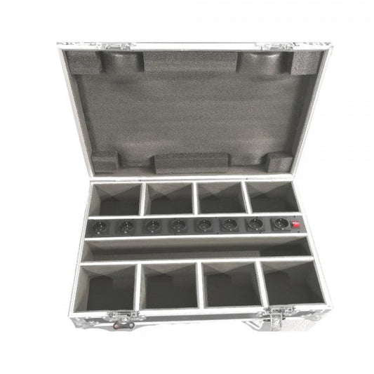 ZZIPP ZZEN612BACBOX Flight case with charging circuit for 8 x ZZEN612B LED lights