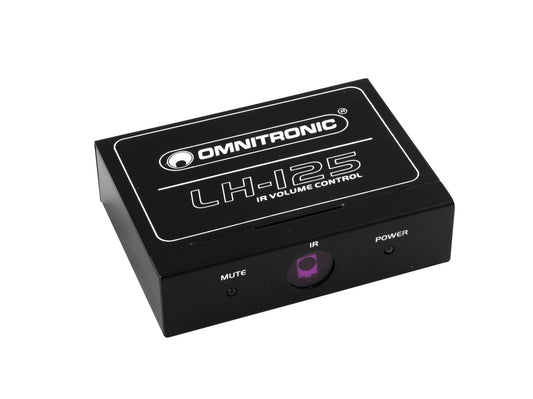 OMNITRONIC OMNITRONIC LH-125 IR Volume Controller Stereo volume controller with IR remote control