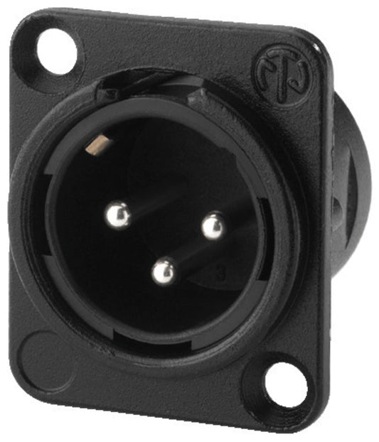 NEUTRIK NC-3MDL1BAG NEUTRIK XLR panel plug, 3 poles