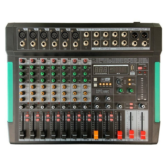 ZZIPP ZZMX8RBT Professional 8 Channel Mixer with DSP and Bluetooth