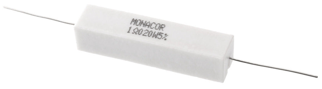 MONACOR LSR-10/20 High-power cement resistor, 1.0 ?, 20 W