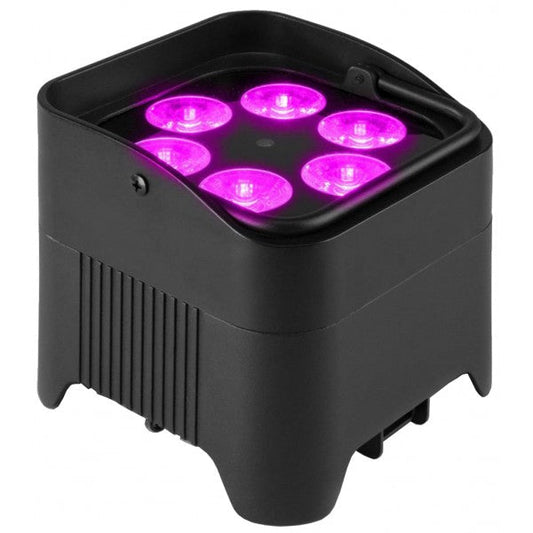 ZZIPP ZZEN612B Battery powered mini par LED with 6-in-1 RGBWA/UV LED's