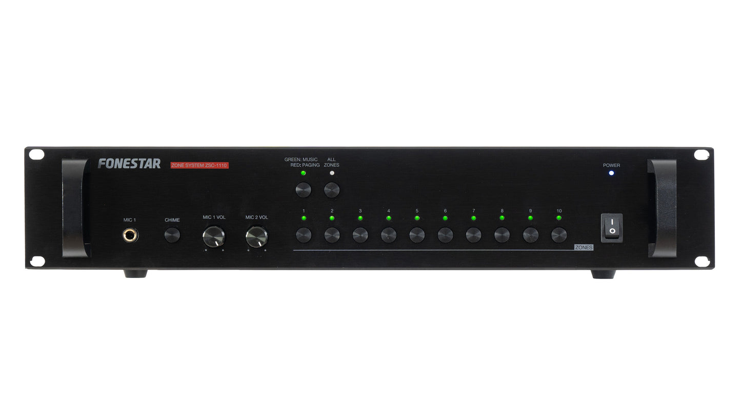 FONESTAR ZSC-1110 10-zone switching unit for 100 V line