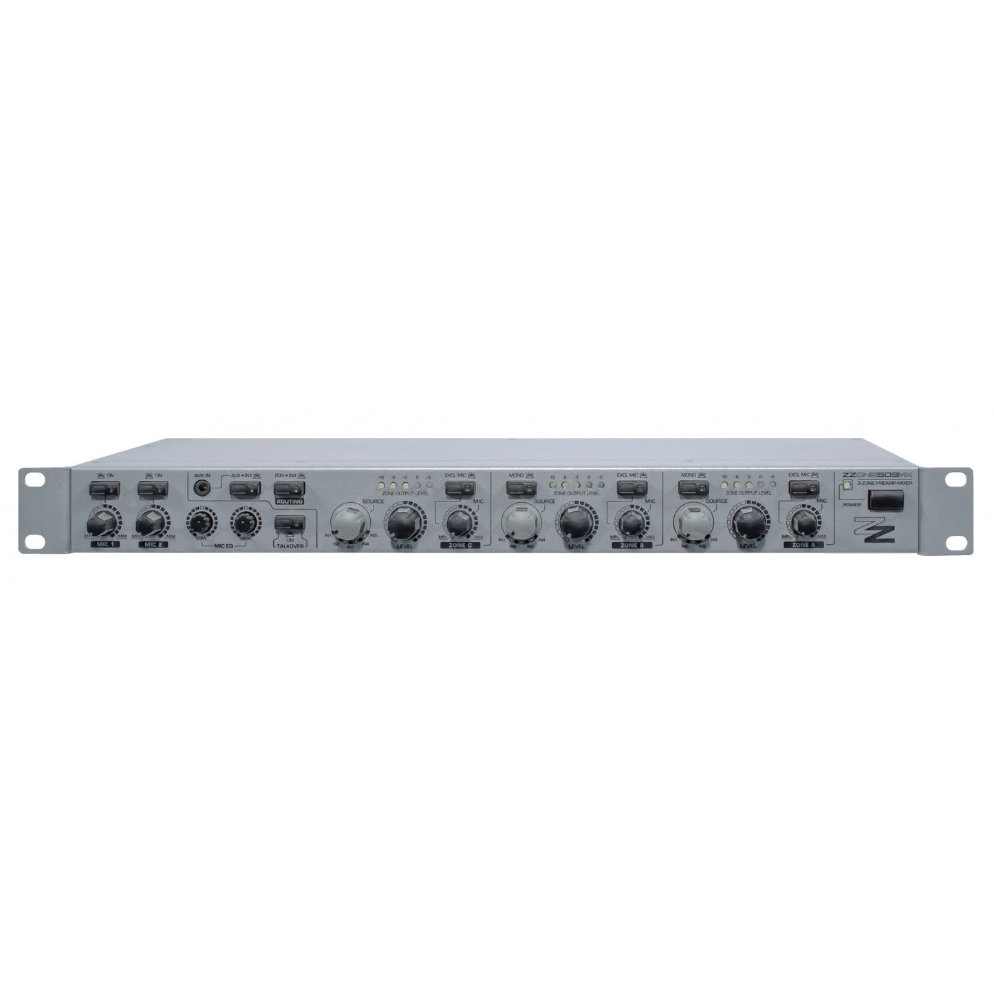 ZZONE ZZONE503MX 3-Zone Matrix Preamp/Mixer with 6 Stereo Inputs and 2 Microphone Inputs