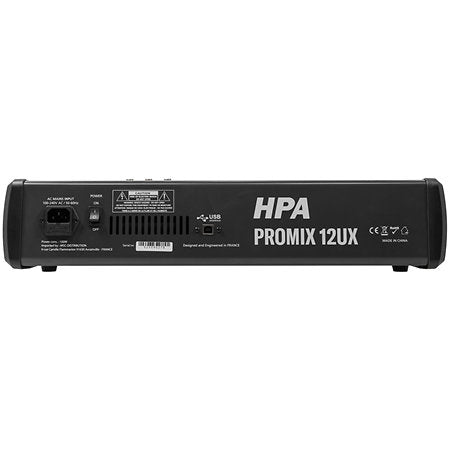 HPA Promix 12 UX Analogue Mixing Desk HPA