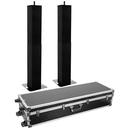 PLUGGER TOT200SET-RB Flight case with two 106-195 cm adjustable columns