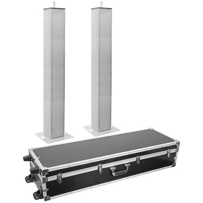 PLUGGER TOT200SET-RW Flight case with two 106-195 cm adjustable columns