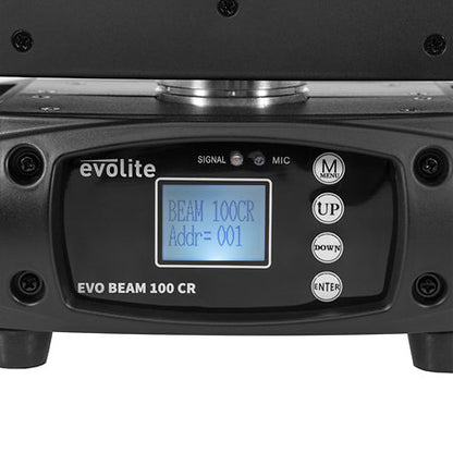 EVOLITE EVOBEAM100-CR 100W LED MOVING HEAD BEAM - Epic Audio Ltd