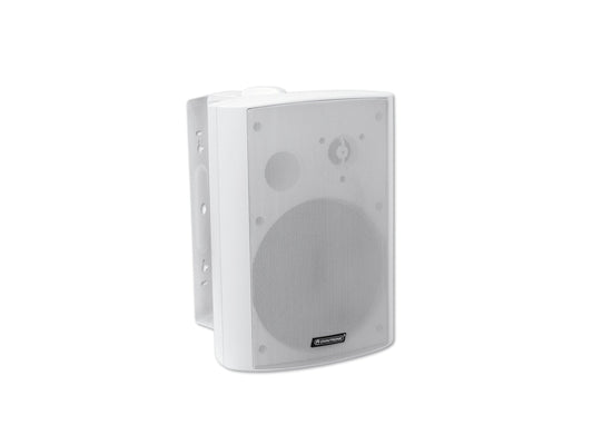 OMNITRONIC WPS-6W 2-way speaker with mount 40W 100V with high-quality components for hifi sound White